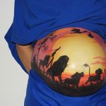 belly painting