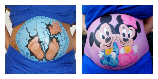 belly painting ideas